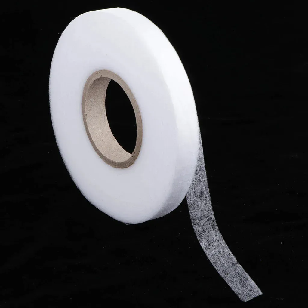 90 Yards Adhesive Hemming Tape Iron On Sewing Fabric Fusing Tape White