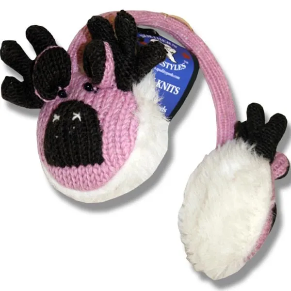 Animal Earmuffs for Men and Women. 100% Wool, handmade in Nepal