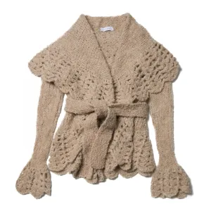 Baby Alpaca Boucle Beige Sweater