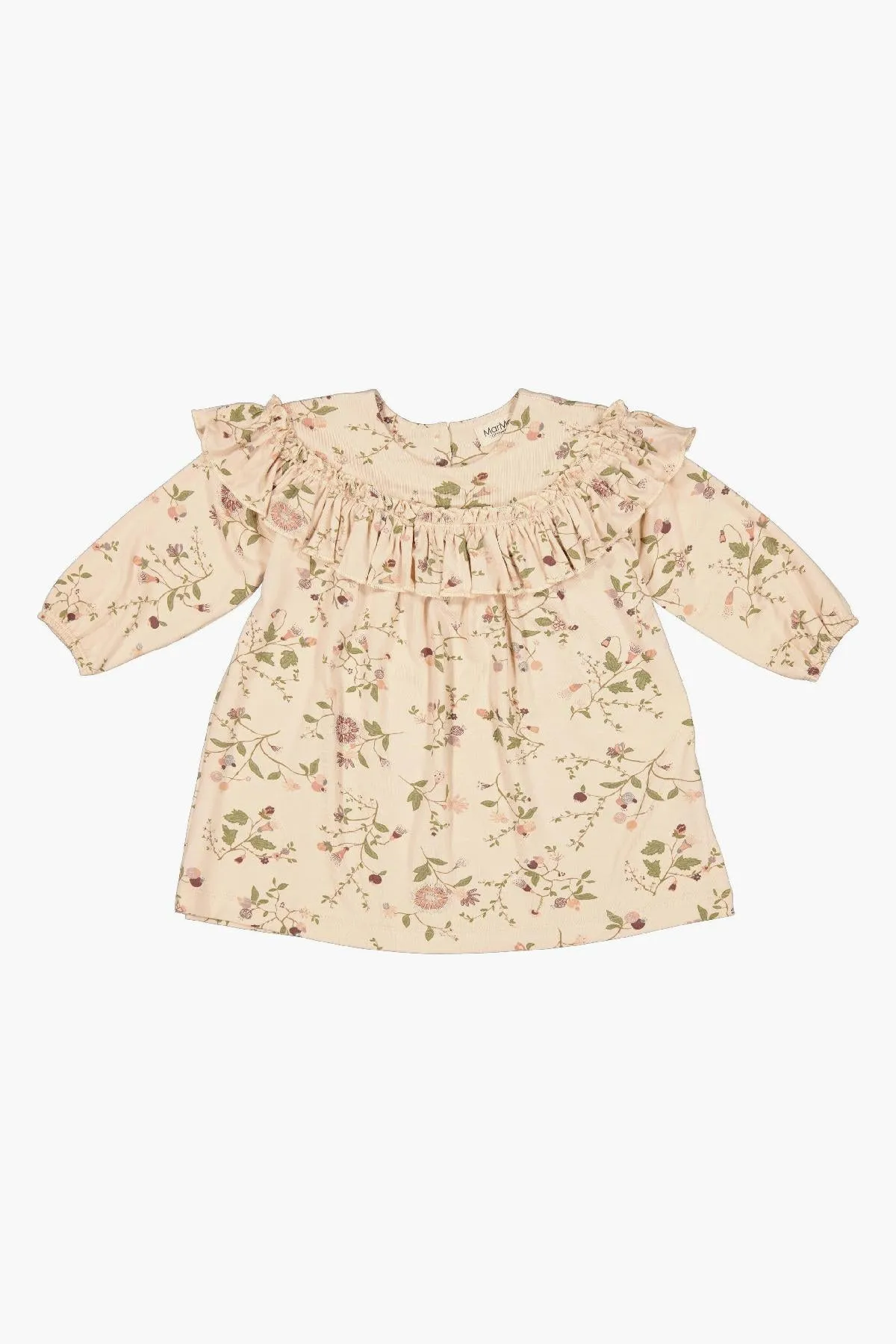 Baby Girl Dress MarMar Copenhagen Druss - Marron Botanic