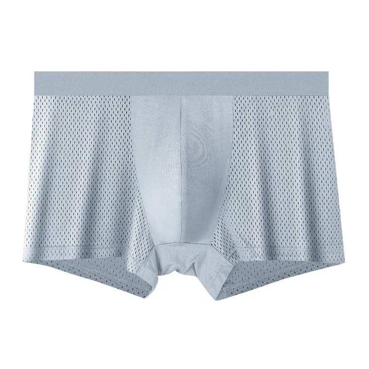 Big Size Range Mesh Ice Silk Cool Men's Boxer Brief