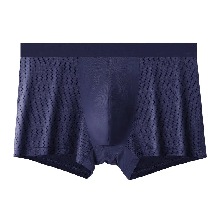 Big Size Range Mesh Ice Silk Cool Men's Boxer Brief