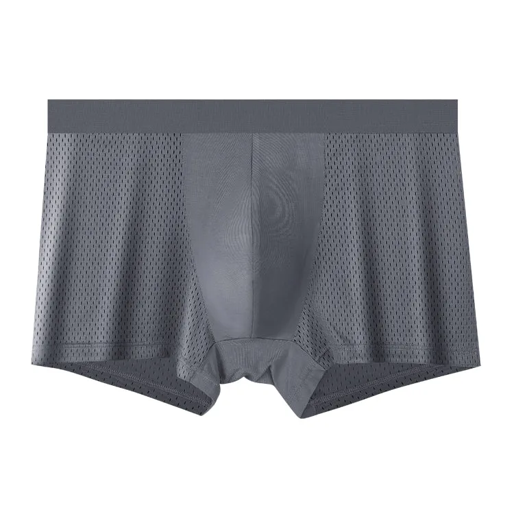 Big Size Range Mesh Ice Silk Cool Men's Boxer Brief