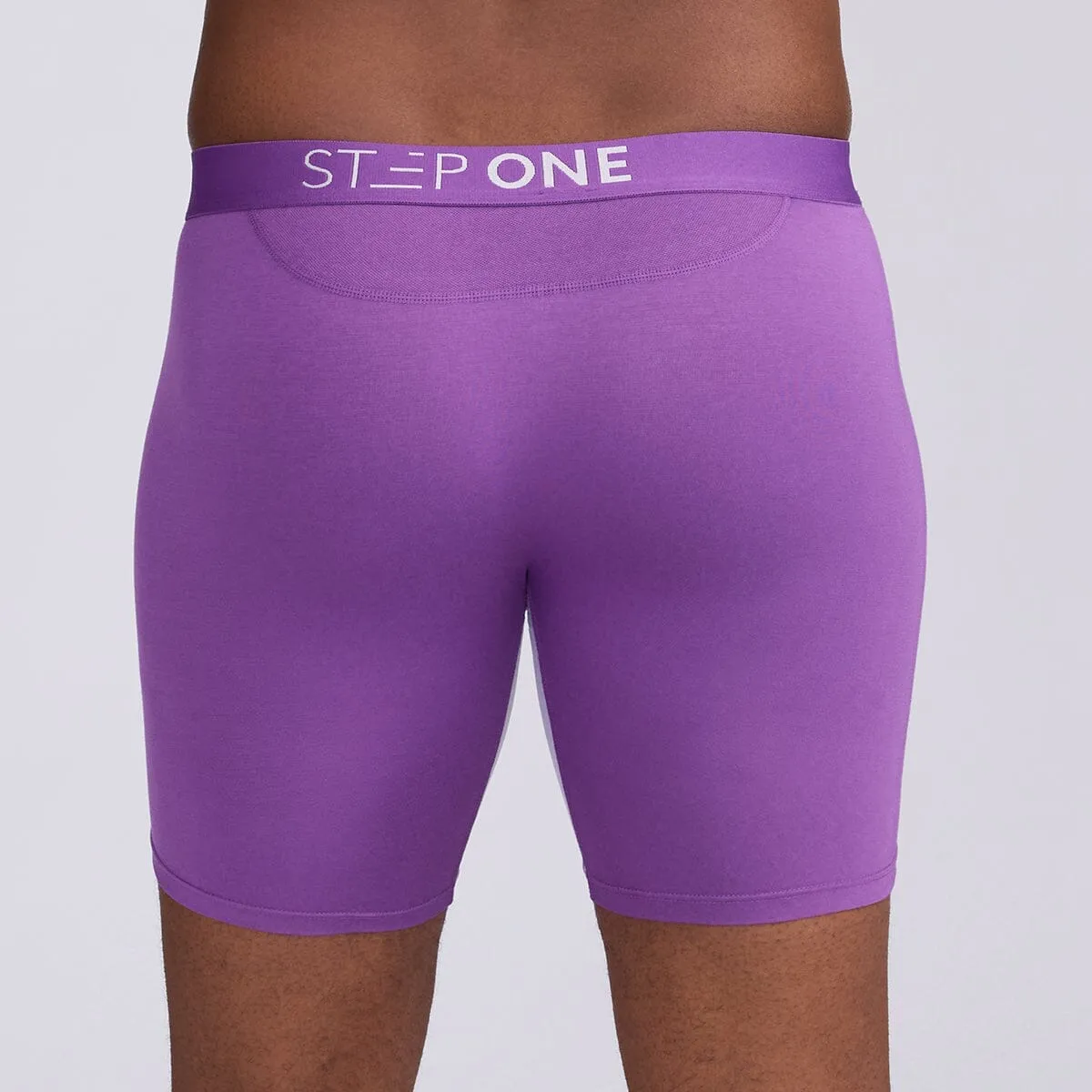 Boxer Brief - Purple & White