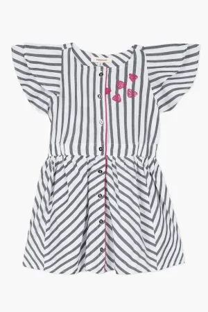 Catimini Parisian Stripe Girls Dress