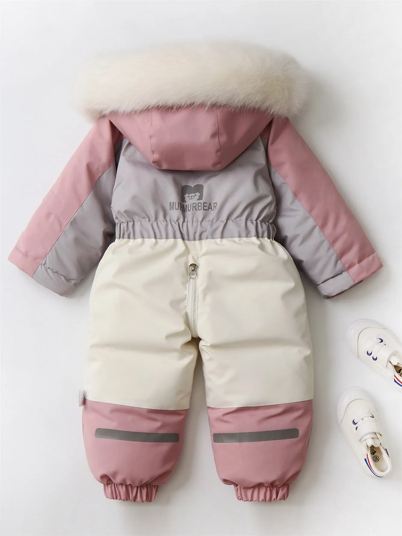 Colorblock Hooded Bodysuits for Baby Boys and Girls