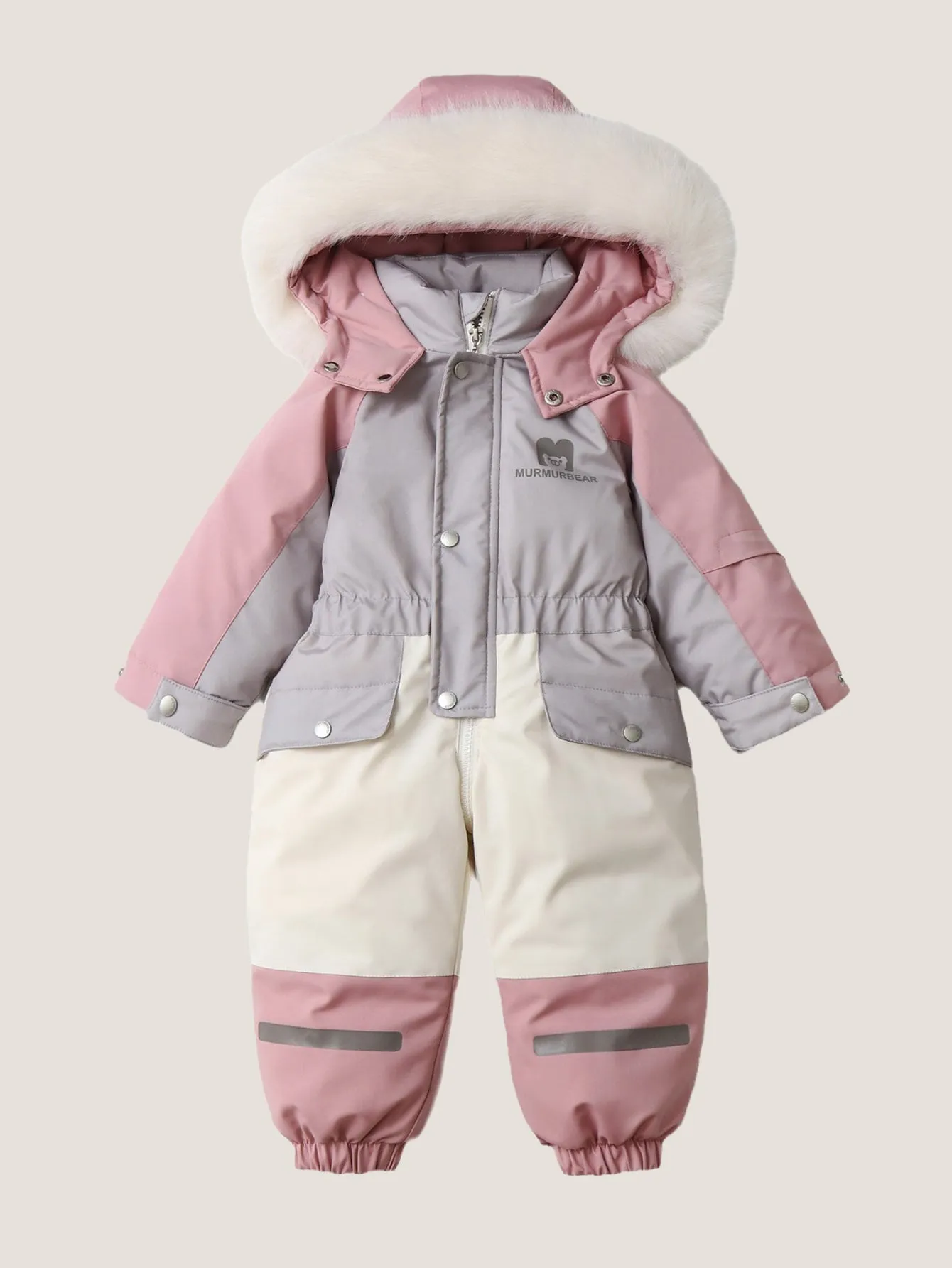 Colorblock Hooded Bodysuits for Baby Boys and Girls