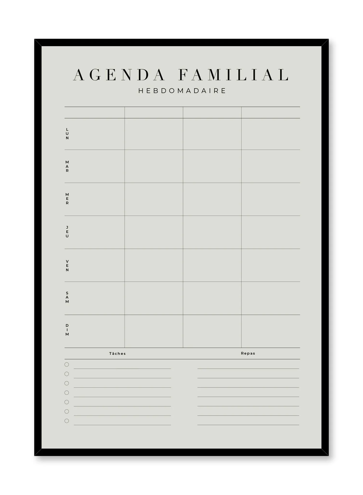 Family, Planner