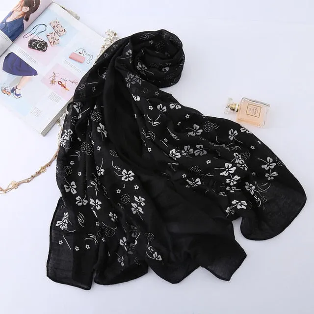 Fashion Cotton Scarf Printed Bandana Shawl #6135