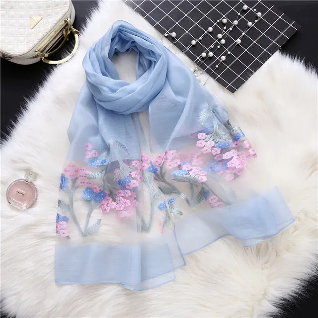 Fashion Silk Scarf Printed Bandana Shawl #1771