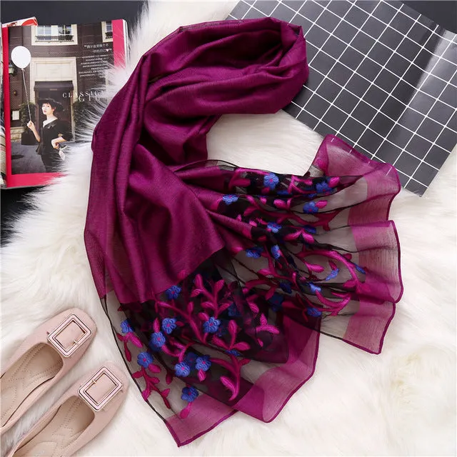 Fashion Silk Scarf Printed Bandana Shawl #1771