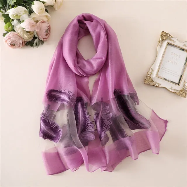 Fashion Silk Scarf Printed Bandana Shawl #1771