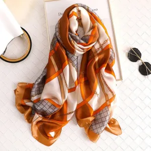 Fashion Silk Scarf Printed Bandana Shawl #LZ164