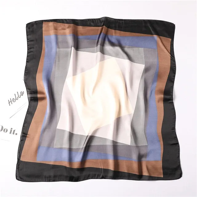 Fashion Summer Silk Square Scarf Printed Bandana Shawl #2421