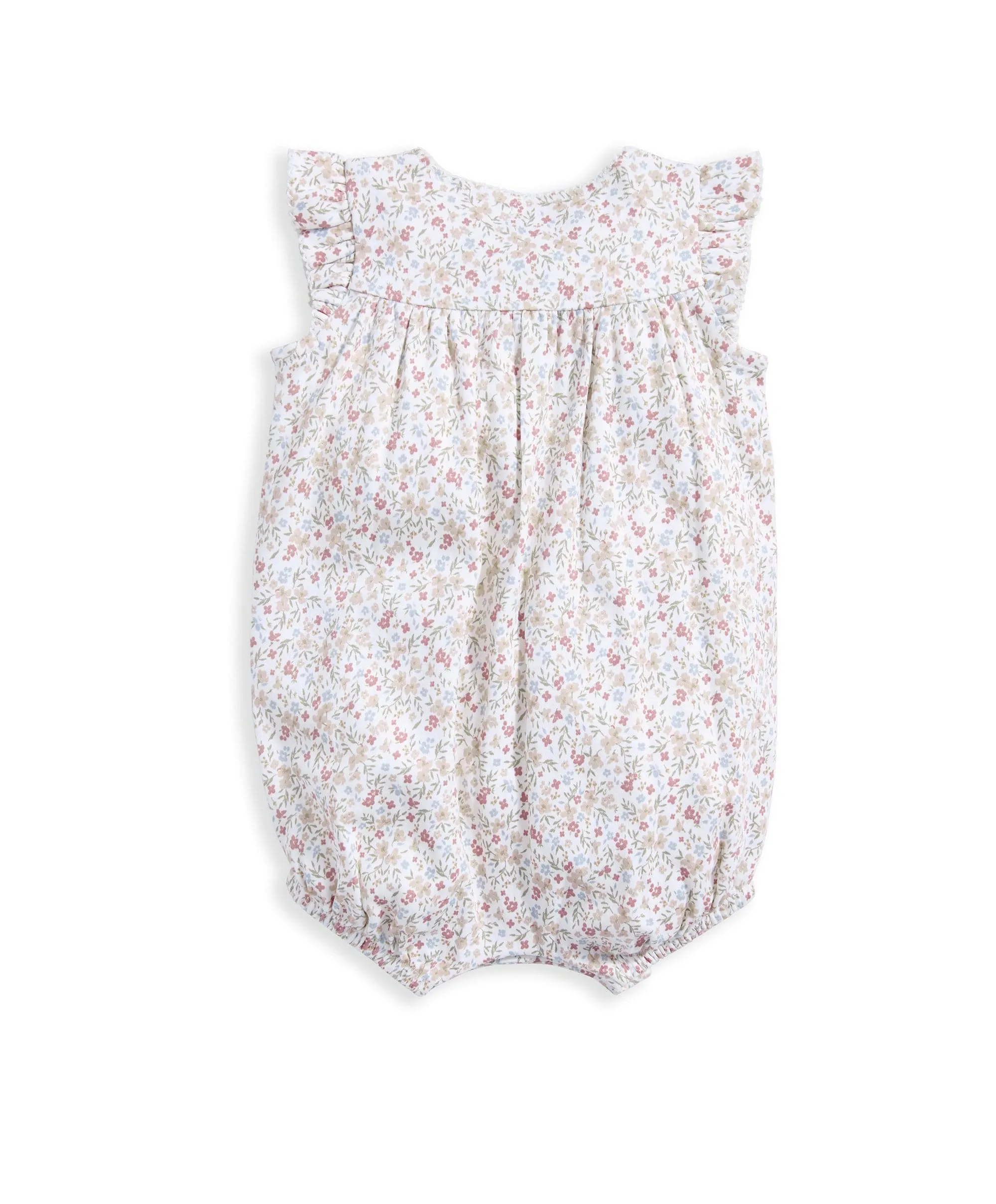 Floral Jersey Shortie Romper - Pink