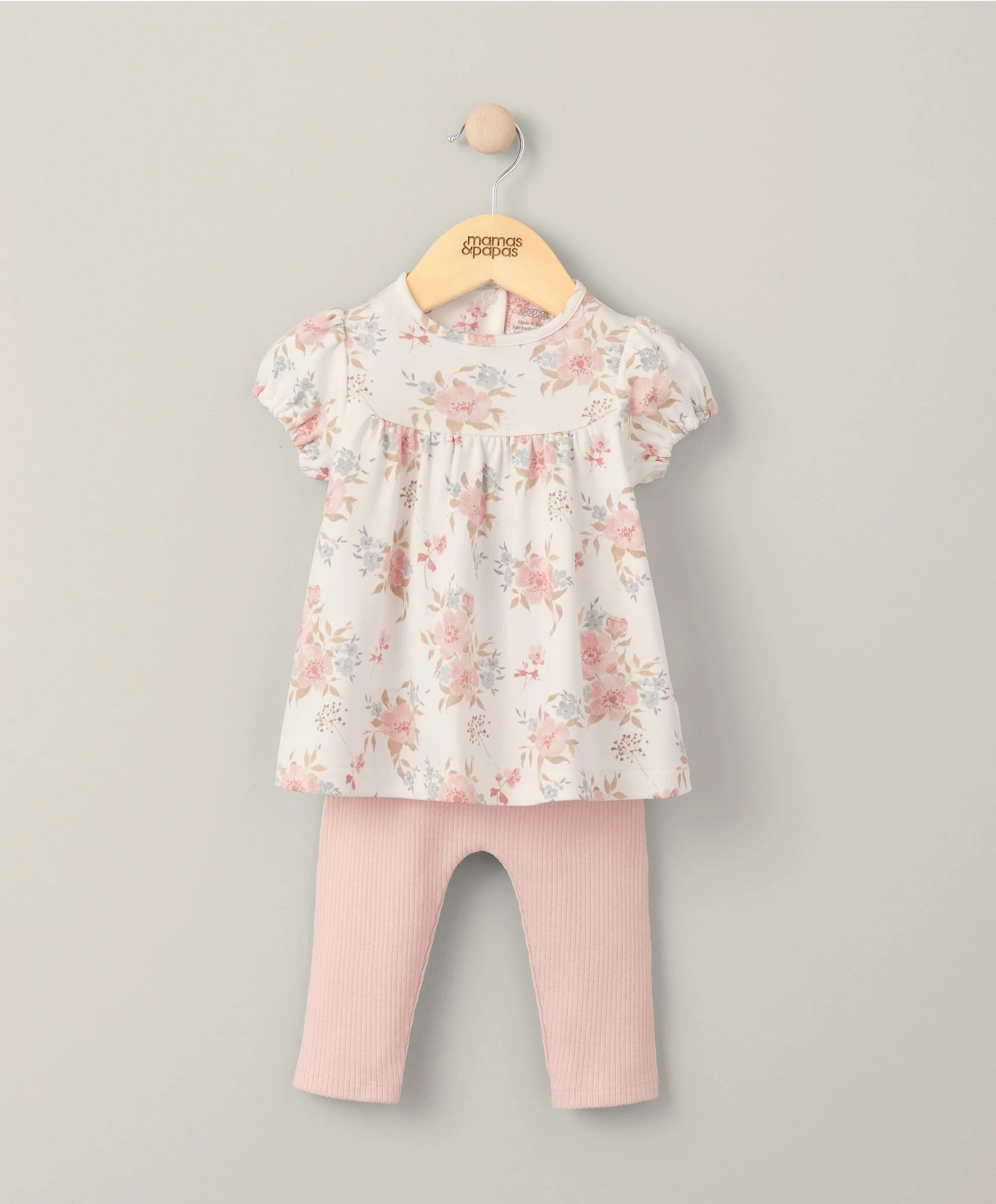 Floral T-Shirt & Leggings Outfit Set