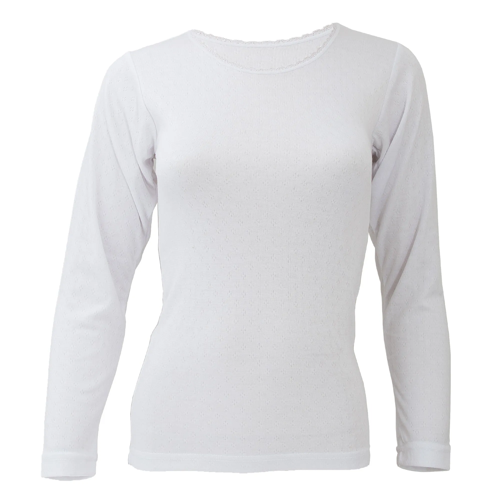 FLOSO Ladies/Womens Thermal Underwear Long Sleeve T-Shirt/Top (Standard Range)