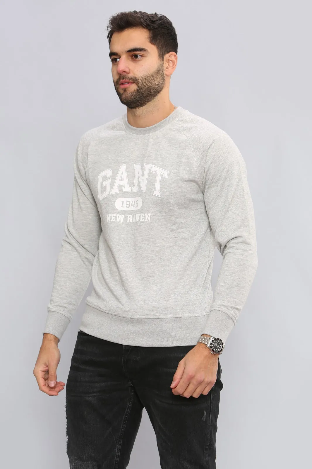 Gant Mens Casual Printed Long Sleeved Sweatshirt