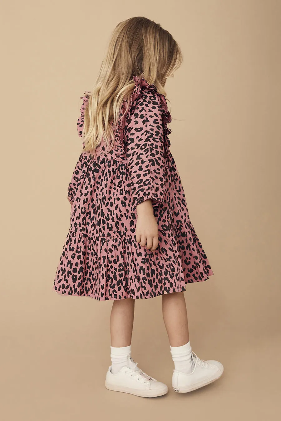 Girls Dress Huxbaby Leopard Zoe