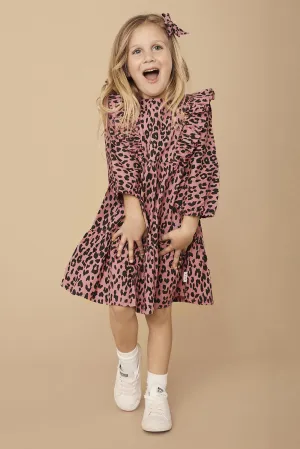 Girls Dress Huxbaby Leopard Zoe