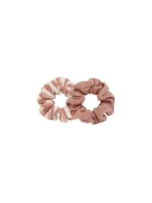 Girls Scrunchie Set | Lipstick Pink Stripe | Rylee and Cru