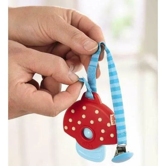 Haba Silicone Clutching Teether - Mushroom