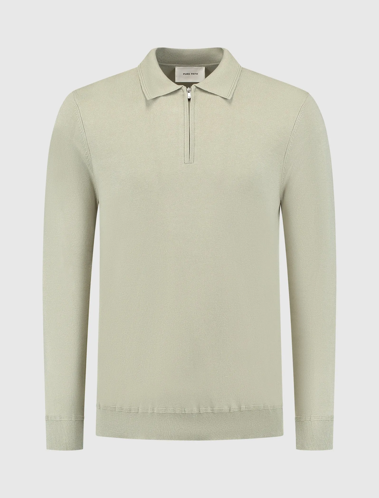 Halfzip Polo Knitwear | Light Army