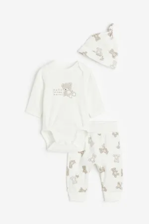 H&M 3-piece cotton set