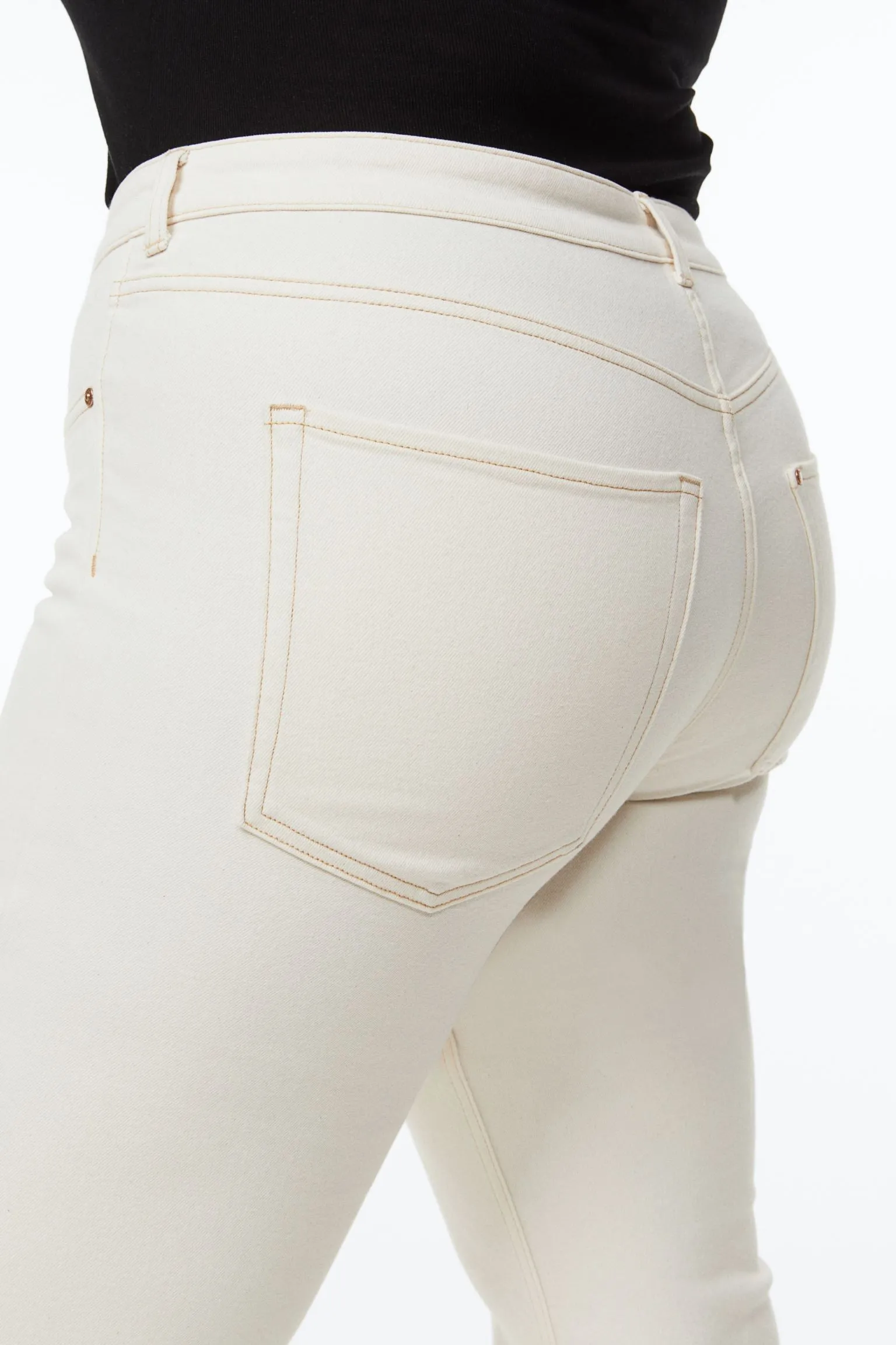 H&M Bootcut High jeans, cream