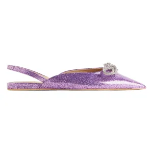 H&M Bow-detail sandals, lilac