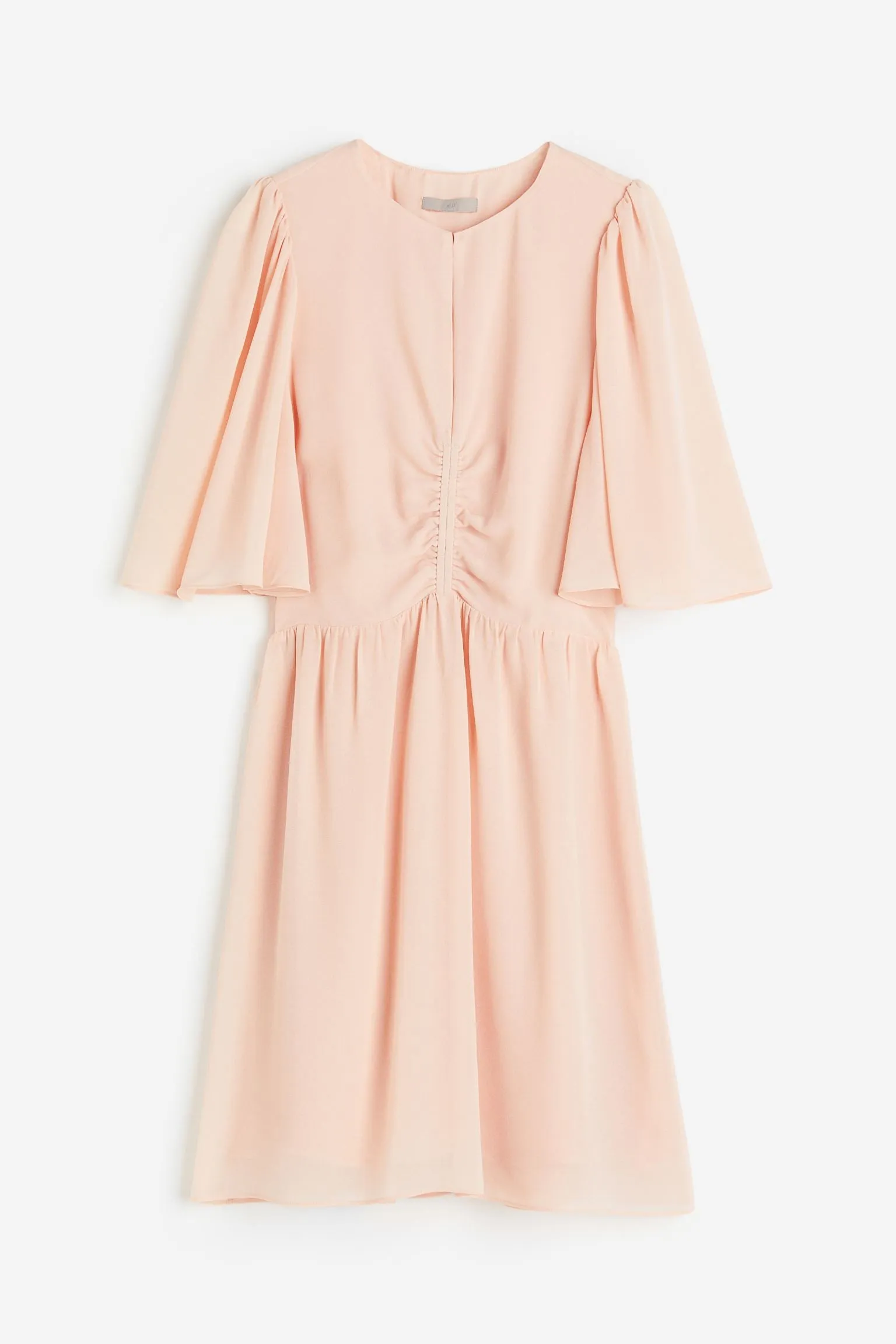 H&M Butterfly-sleeved dress, pink