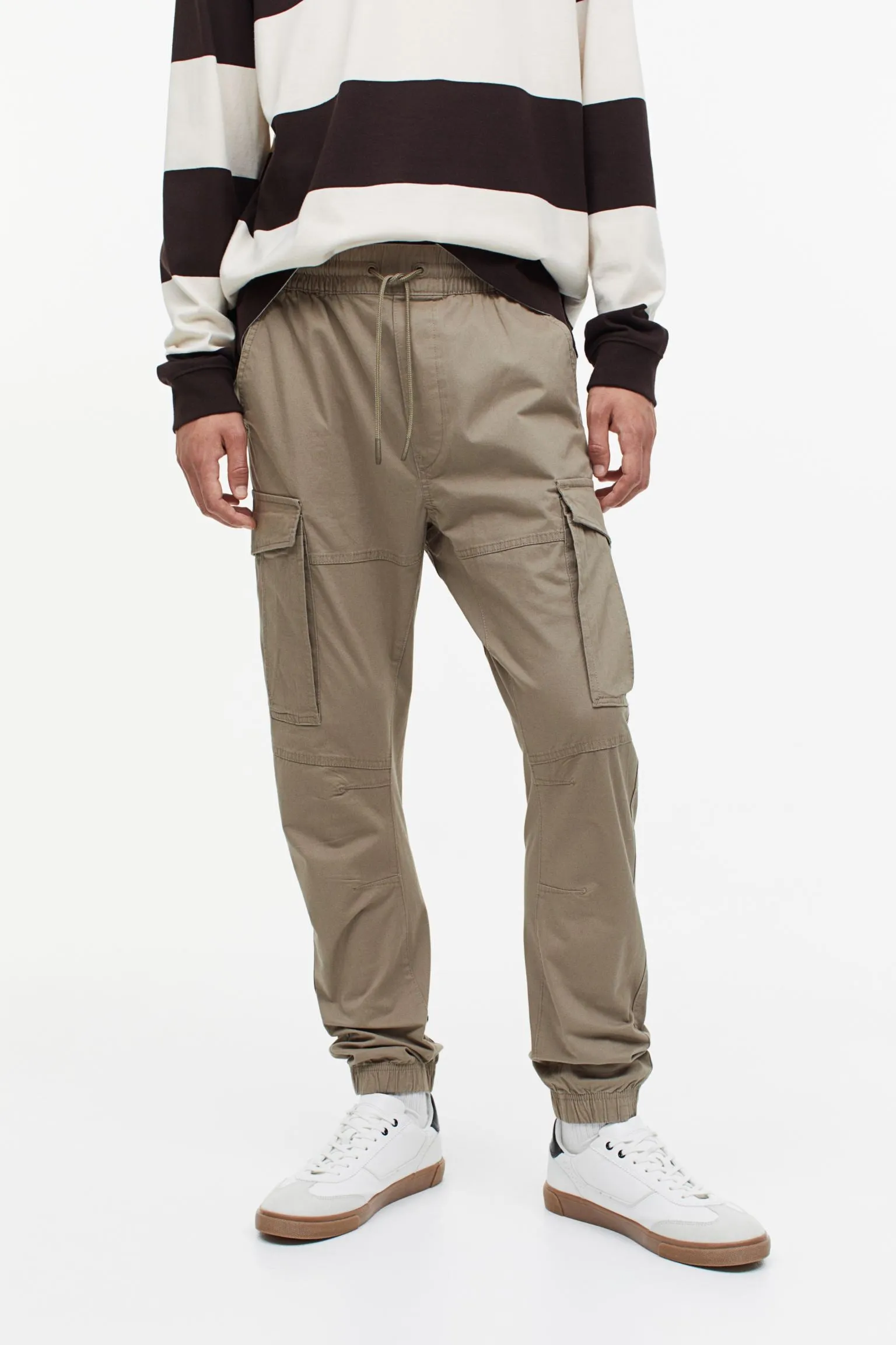 H&M Cargo trousers, dark beige