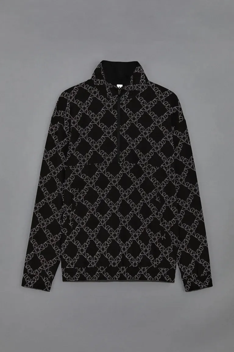 H&M DryMove reversible sweatshirt, black/pattern