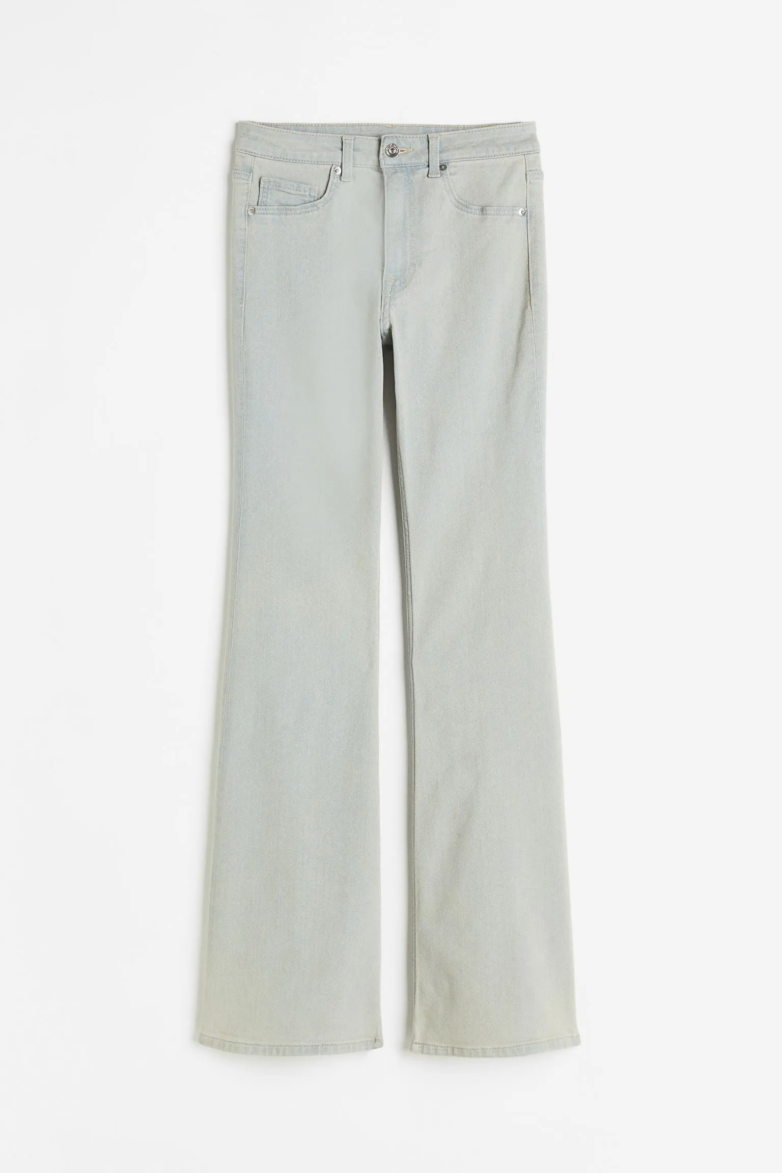 H&M Flared High Jeans, light blue