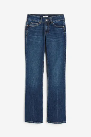 H&M Flared Low Jeans, blue