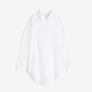 H&M Linen-blend shirt, white