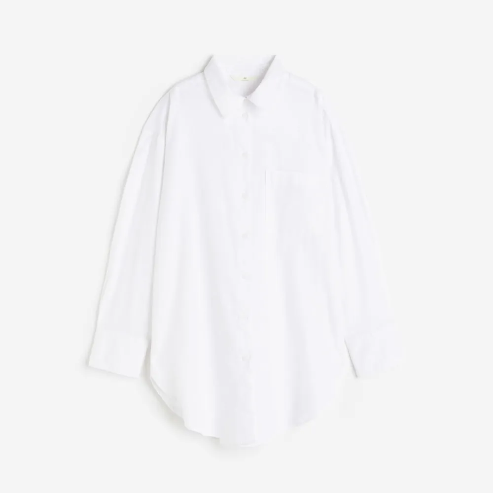 H&M Linen-blend shirt, white