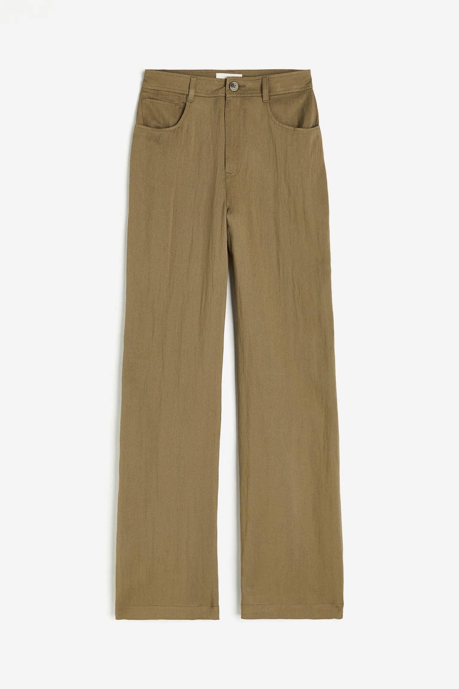 H&M Lyocell-blend trousers, khaki