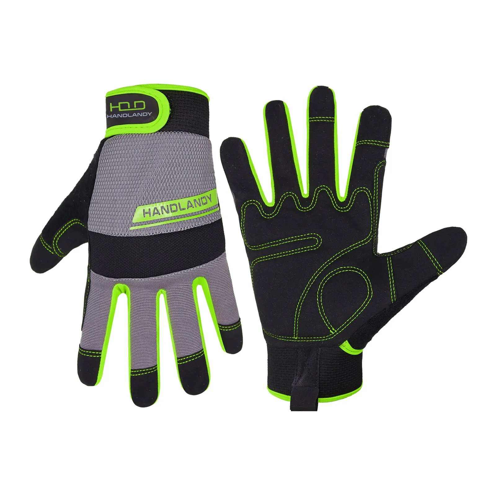 Handlandy Men Women Mechanic Working Gloves Touch Screen 6035 (11/13/15/17 Pairs)