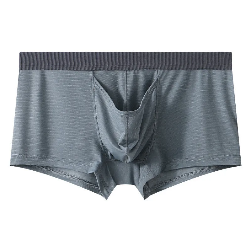 Ice Silk Sensual Separate Open Top Men’s Boxer Brief