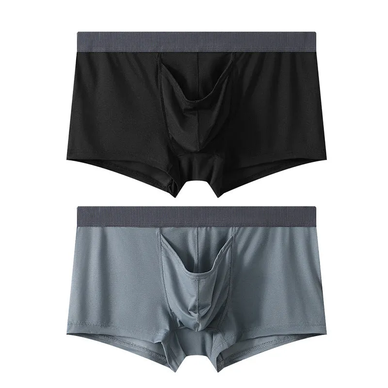 Ice Silk Sensual Separate Open Top Men’s Boxer Brief