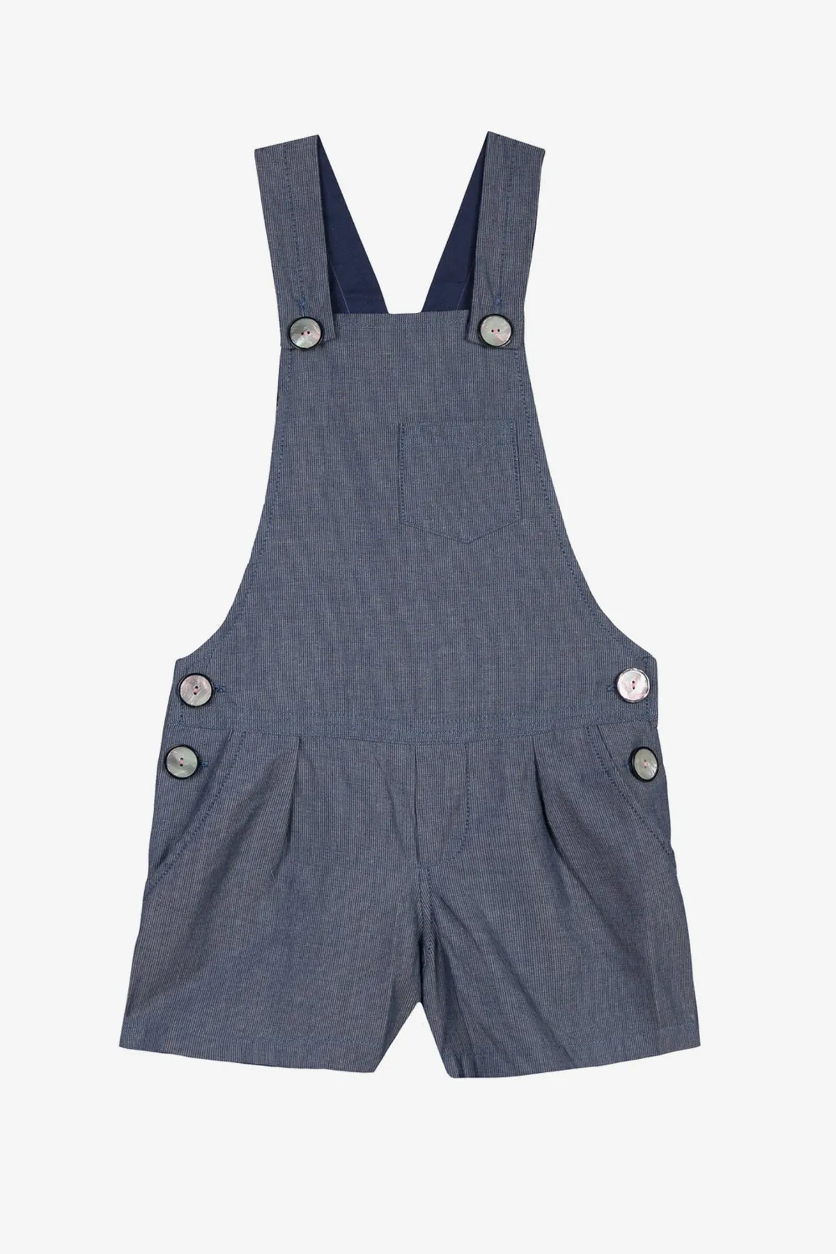 Jean Bourget Chambray Girls Romper