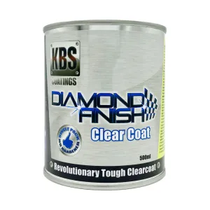 KBS Diamond Finish Automotive 1K Clear Coat 500ml Tin UV Stable