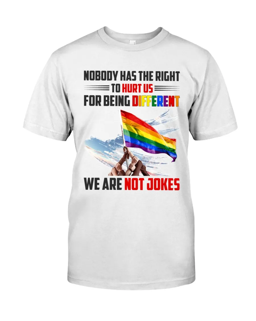 Lgbt Pride Shirt, Pride We Are Not Jokes Classic T-Shirt, Lesbian Clothing