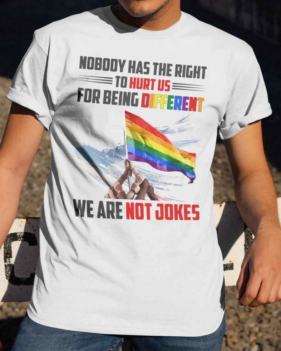 Lgbt Pride Shirt, Pride We Are Not Jokes Classic T-Shirt, Lesbian Clothing