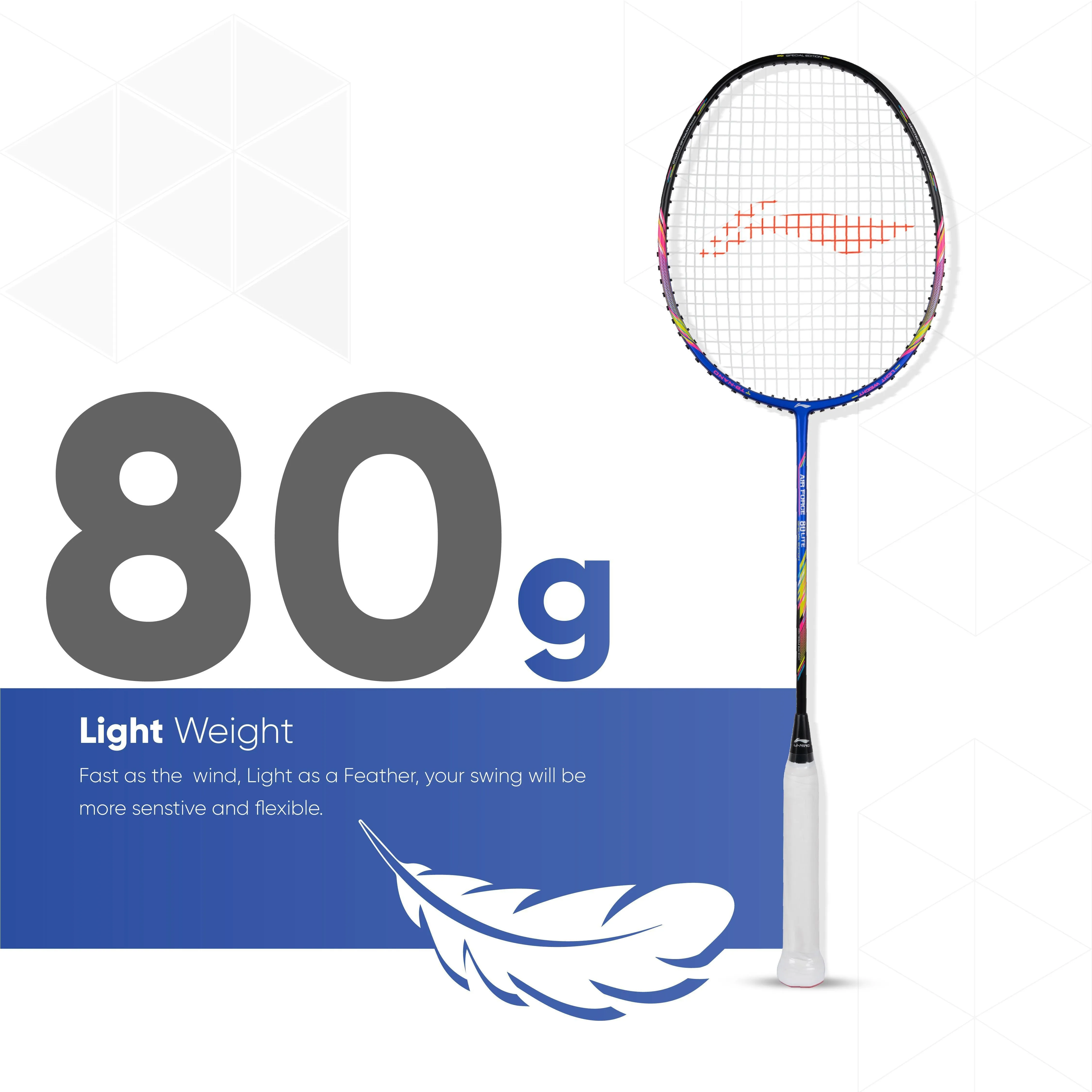 Li-Ning AIR-FORCE 80 LITE Strung Badminton Racquet (Multicolor)