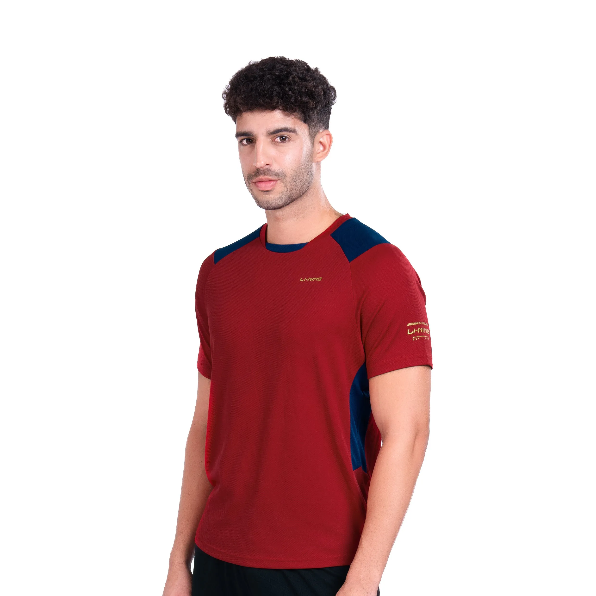 Li-Ning Flip Side T-Shirt (MAROON ; 3XS)