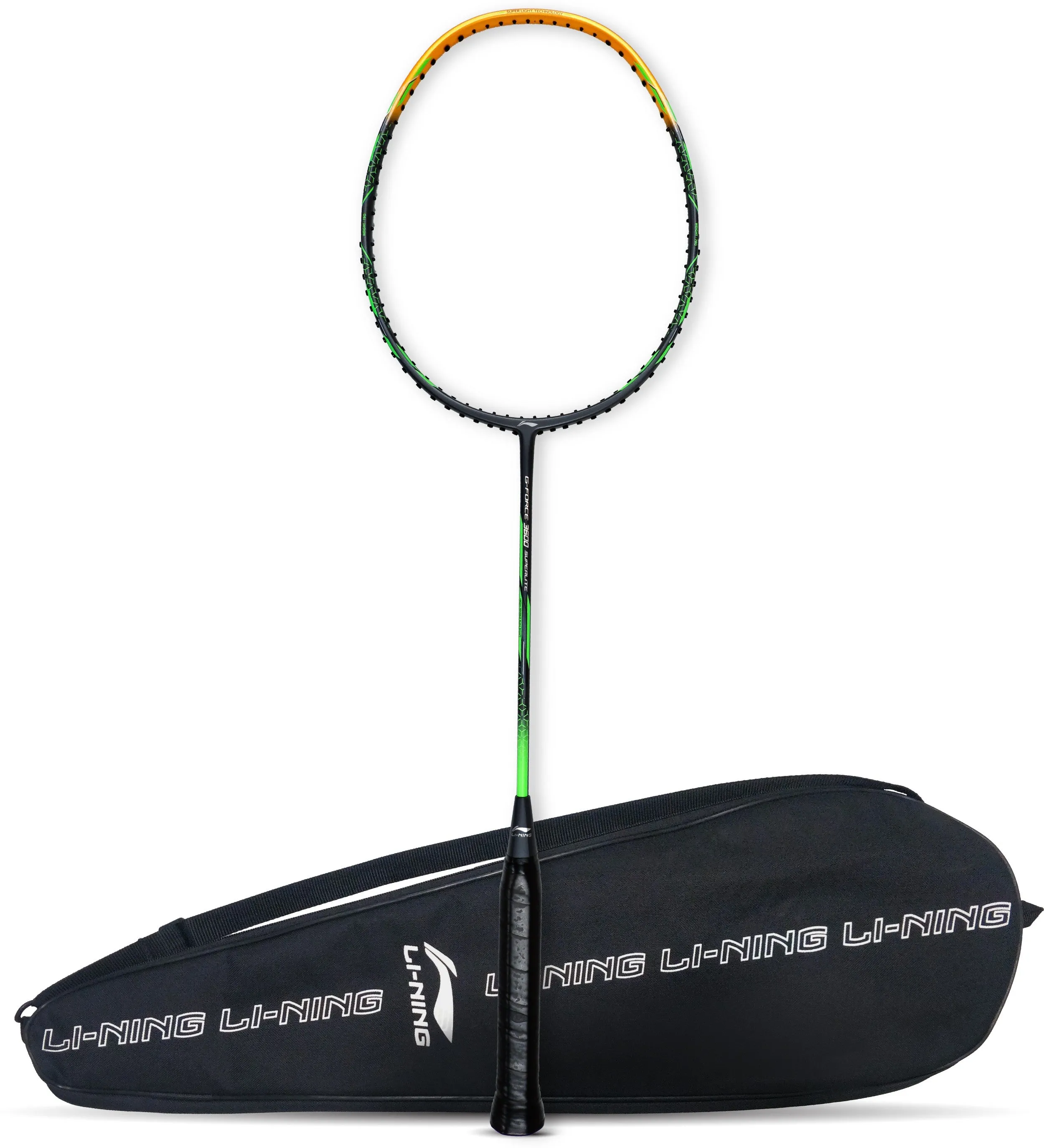 Li-Ning G-Force 3600 Superlite Unstrung Badminton Racquet (Grey / Gold)