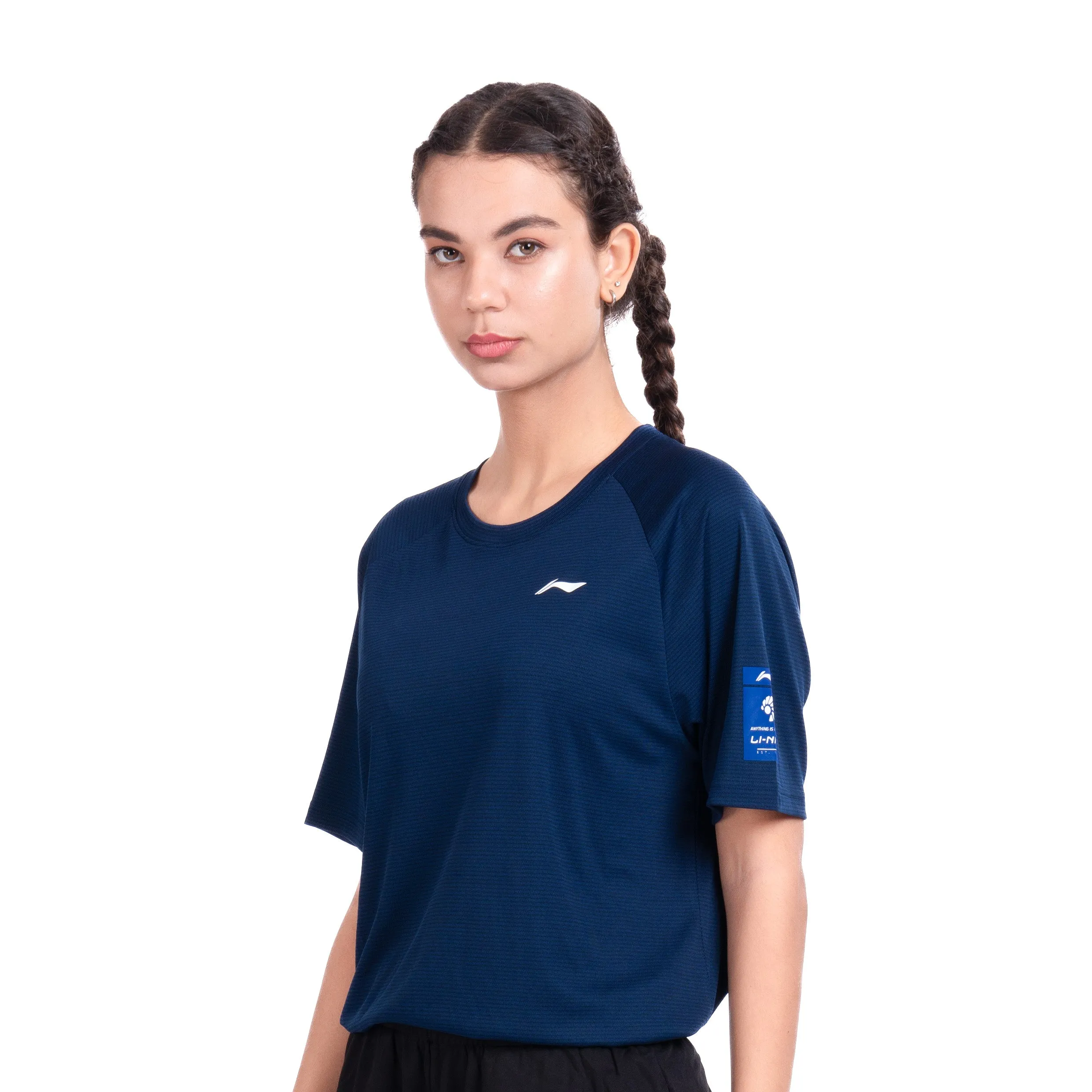 Li-Ning Raglan T-Shirt (NAVY ; 2XS)