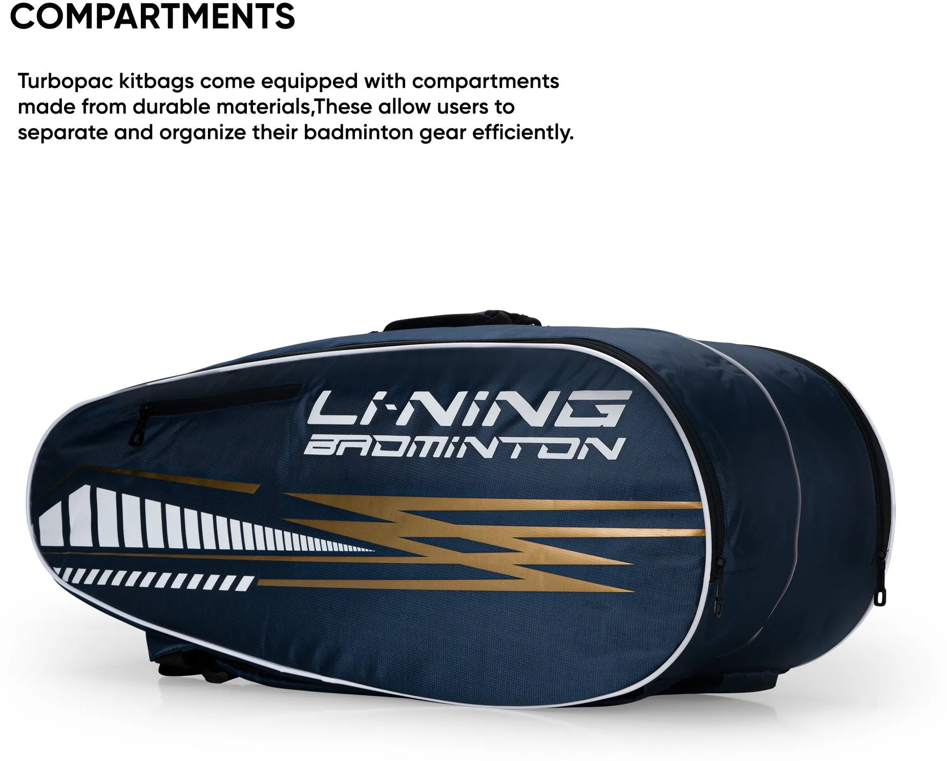 Li-Ning TurboPac Badminton Kit Bag (Blue) (Size - L/50 L)